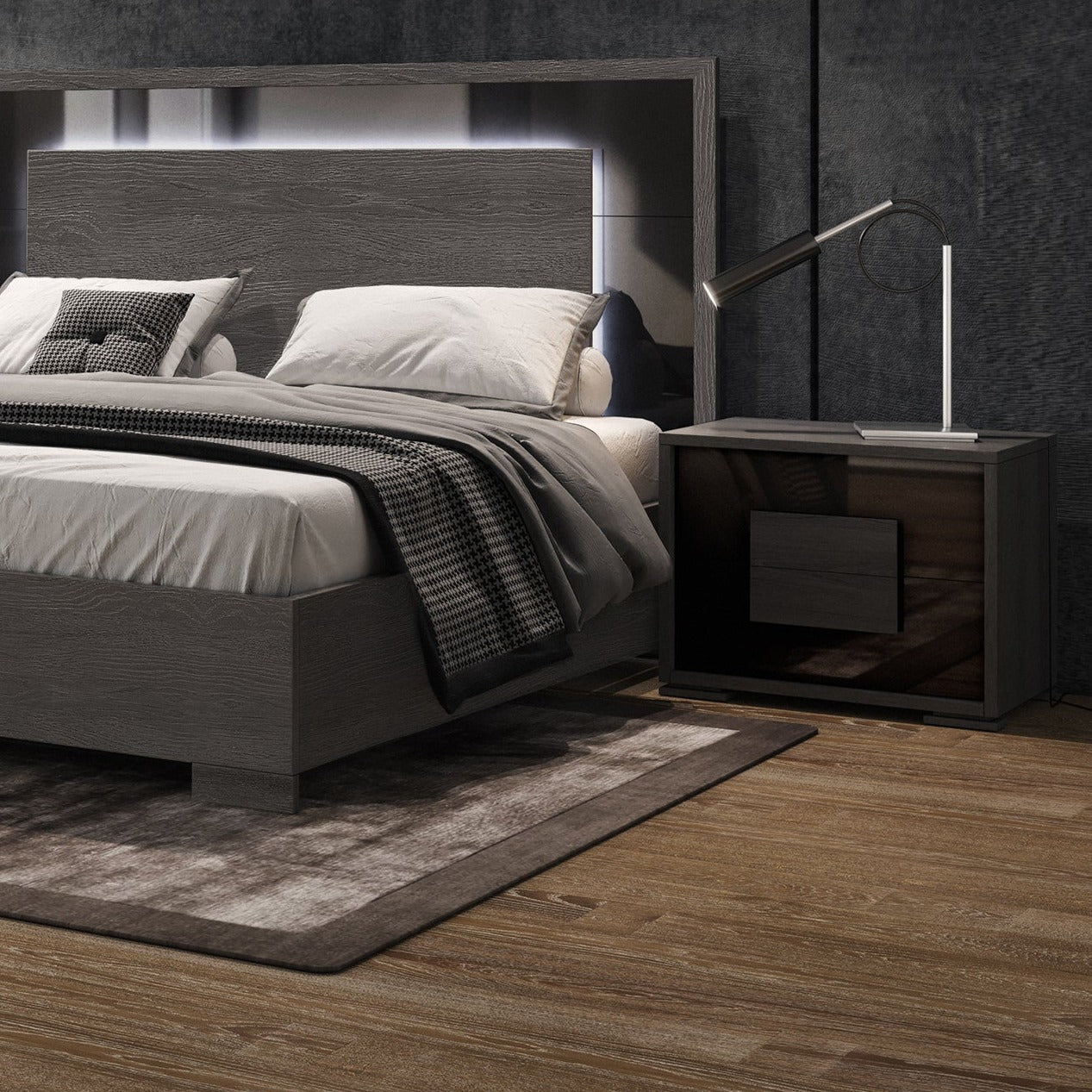 Lia Onyx Nightstand - Adams Furniture