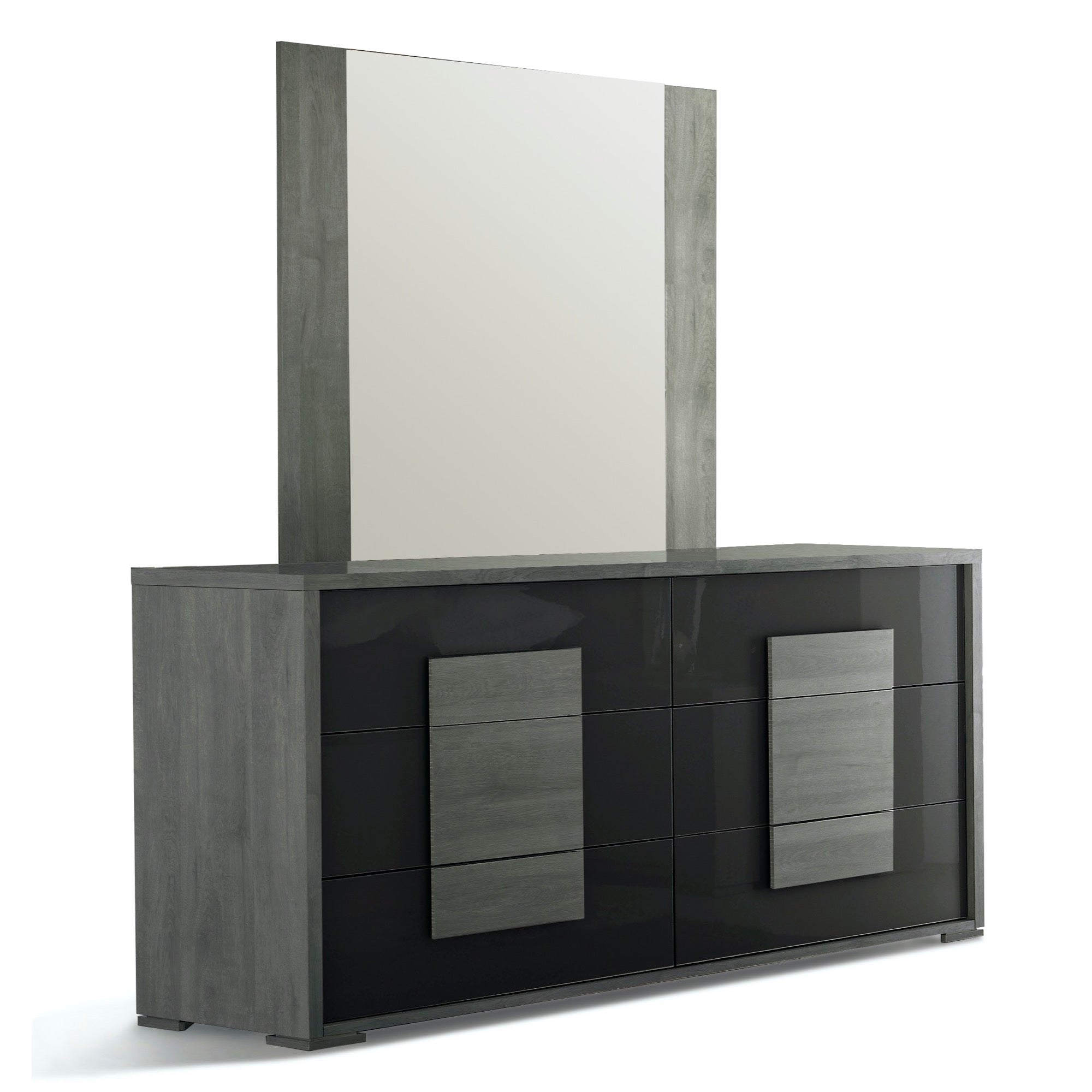 Lia Onyx Dresser & Mirror - Adams Furniture