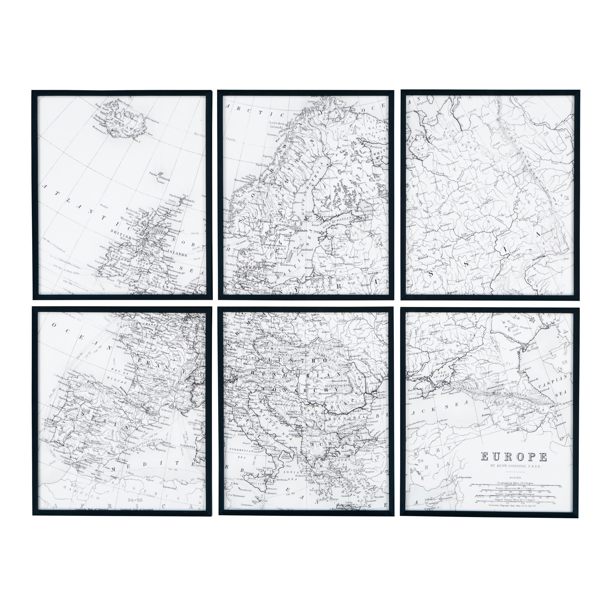 Avanworth Wall Art (Set of 6) - Adams Furniture