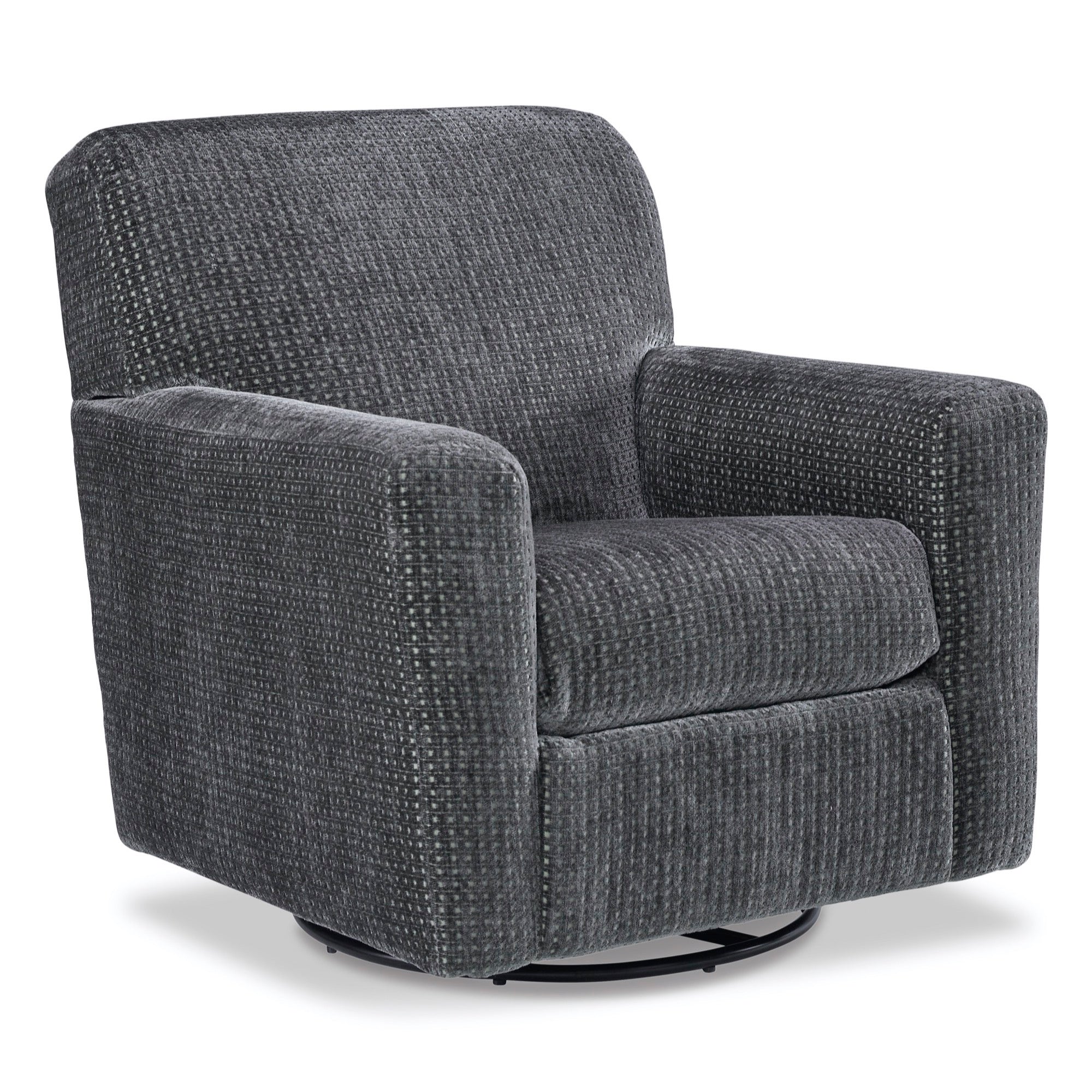Herstow Swivel Glider Accent Chair - Adams Furniture
