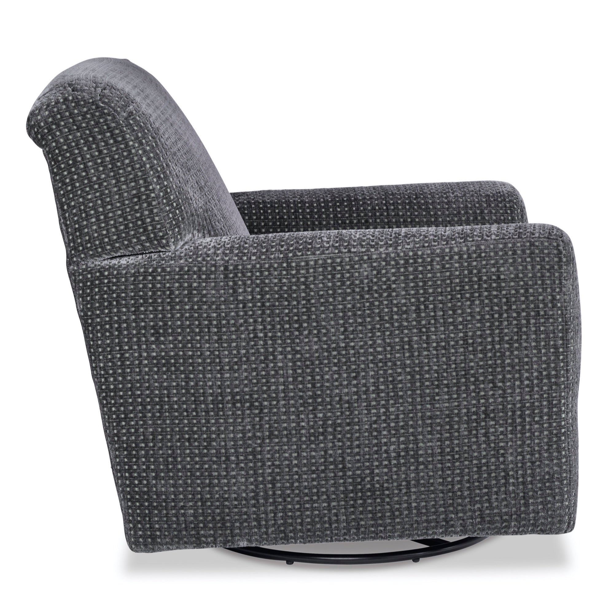 Herstow Swivel Glider Accent Chair - Adams Furniture