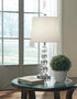 Joaquin Clear/Silver Table Lamp (Set of 2) - Adams Furniture