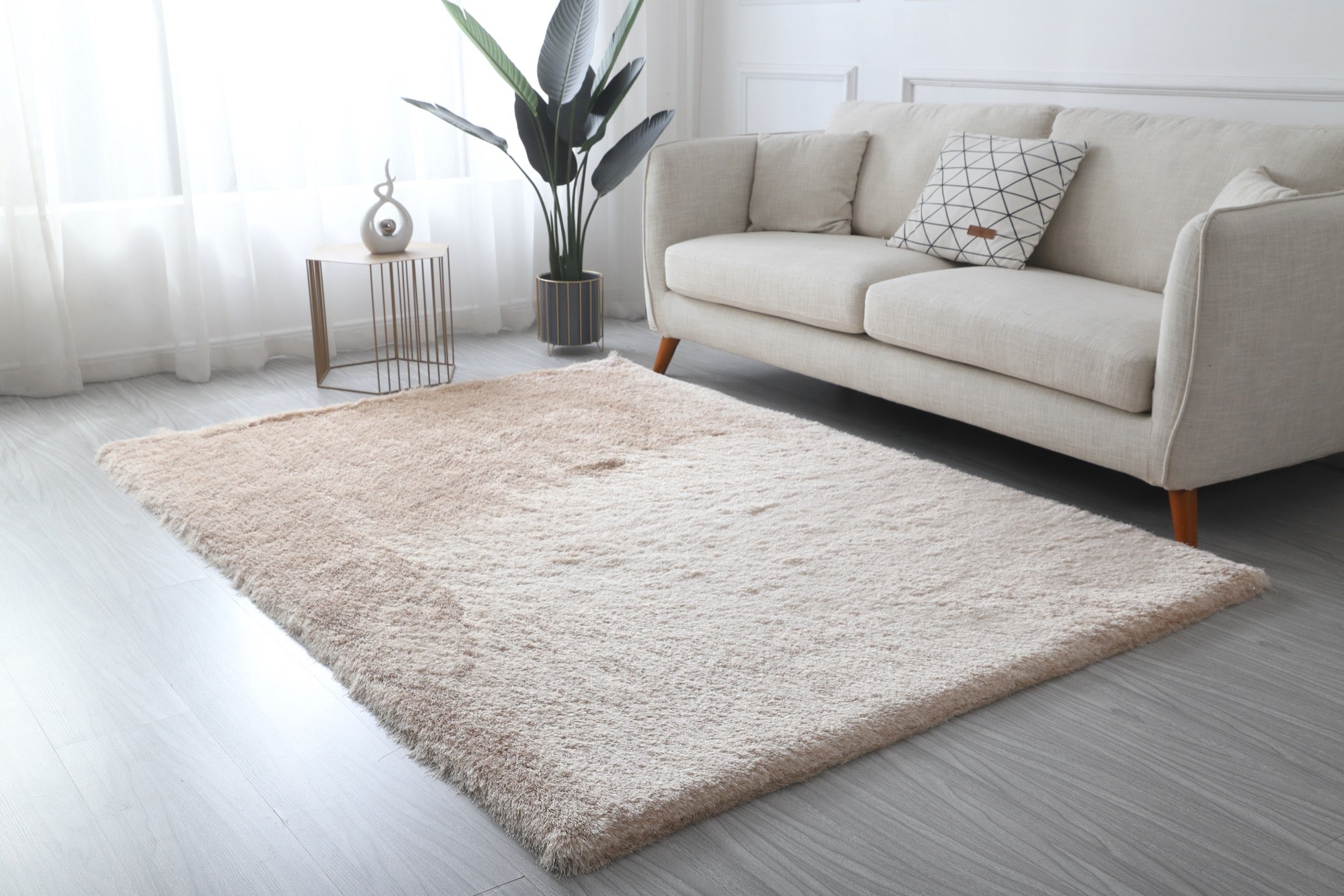 Urban 5x7 Champagne Area Rug - Adams Furniture