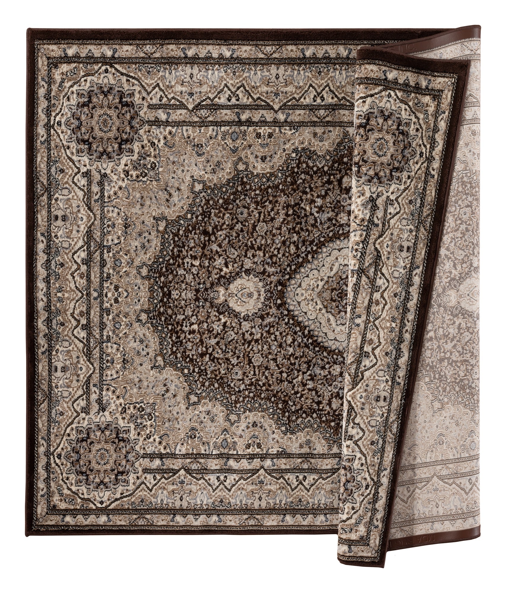 Tabriz 5x8 Brown Area Rug - Adams Furniture
