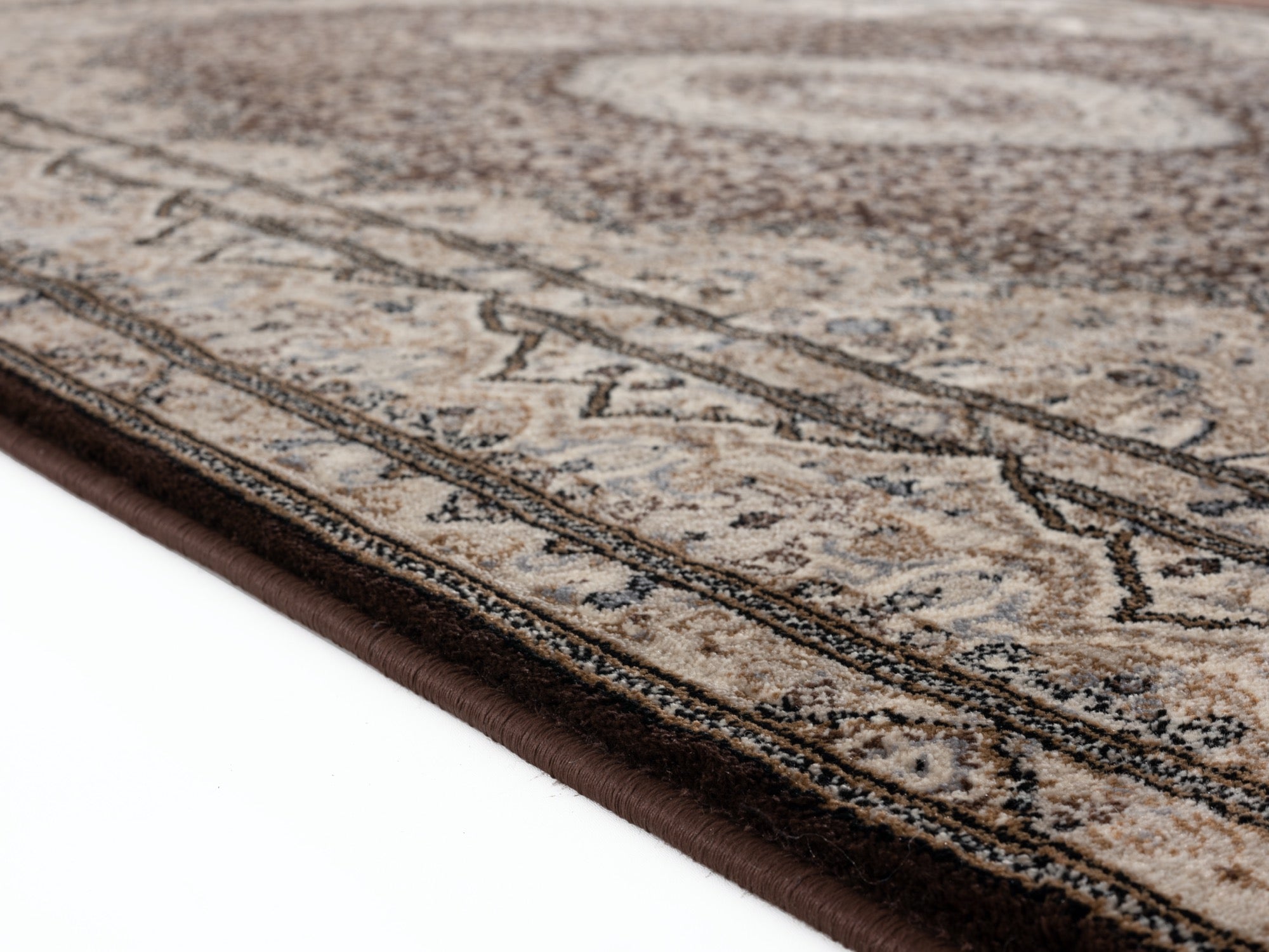 Tabriz 5x8 Brown Area Rug - Adams Furniture