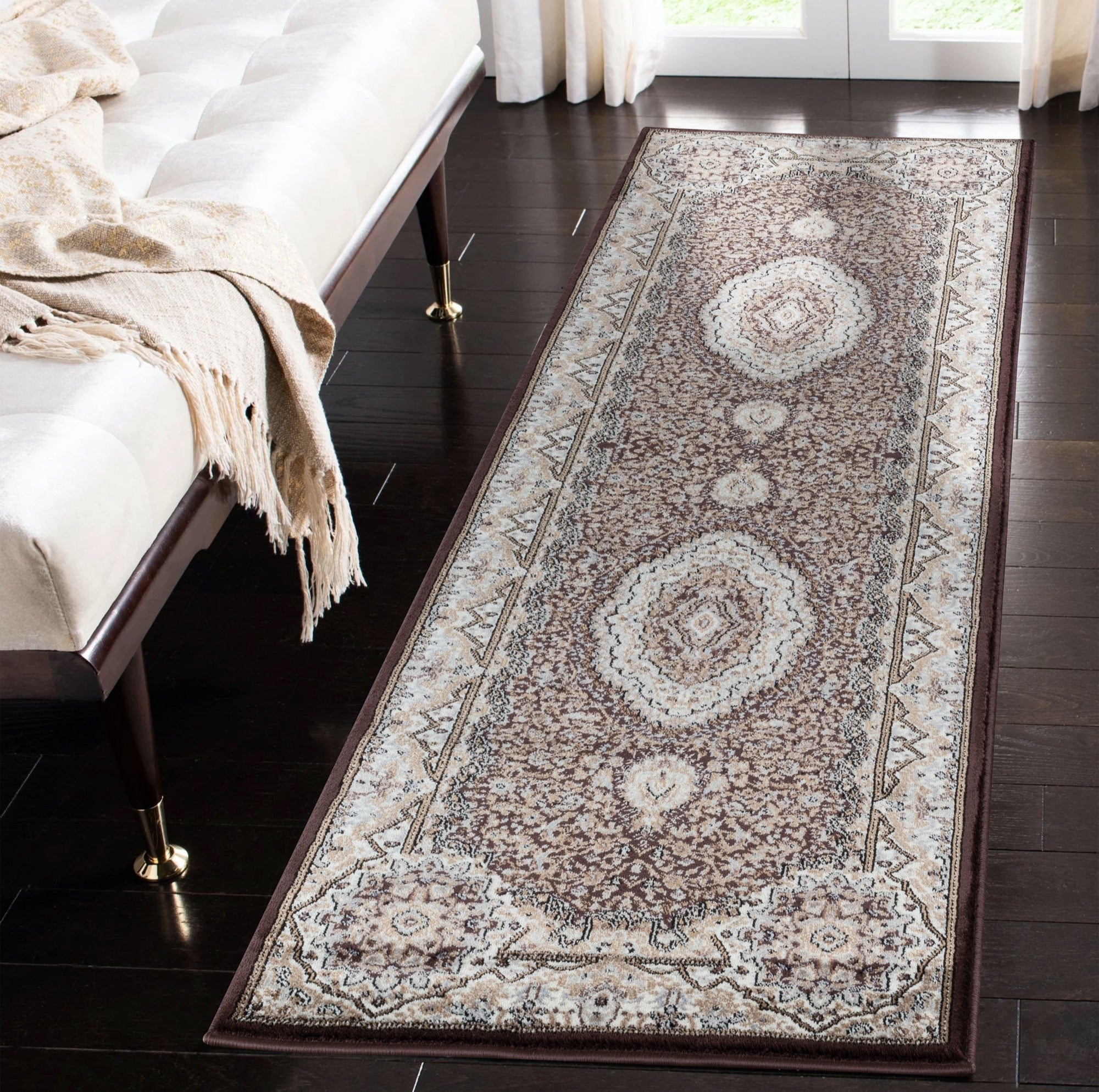 Tabriz 5x8 Brown Area Rug - Adams Furniture