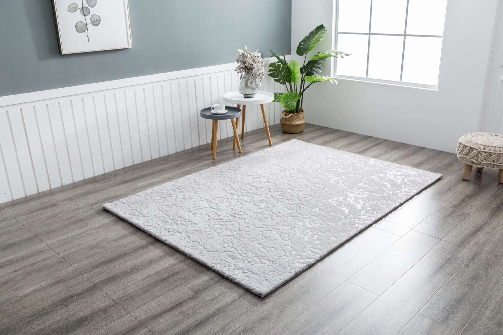 Chryso 5x7 Grey Area Rug - Adams Furniture