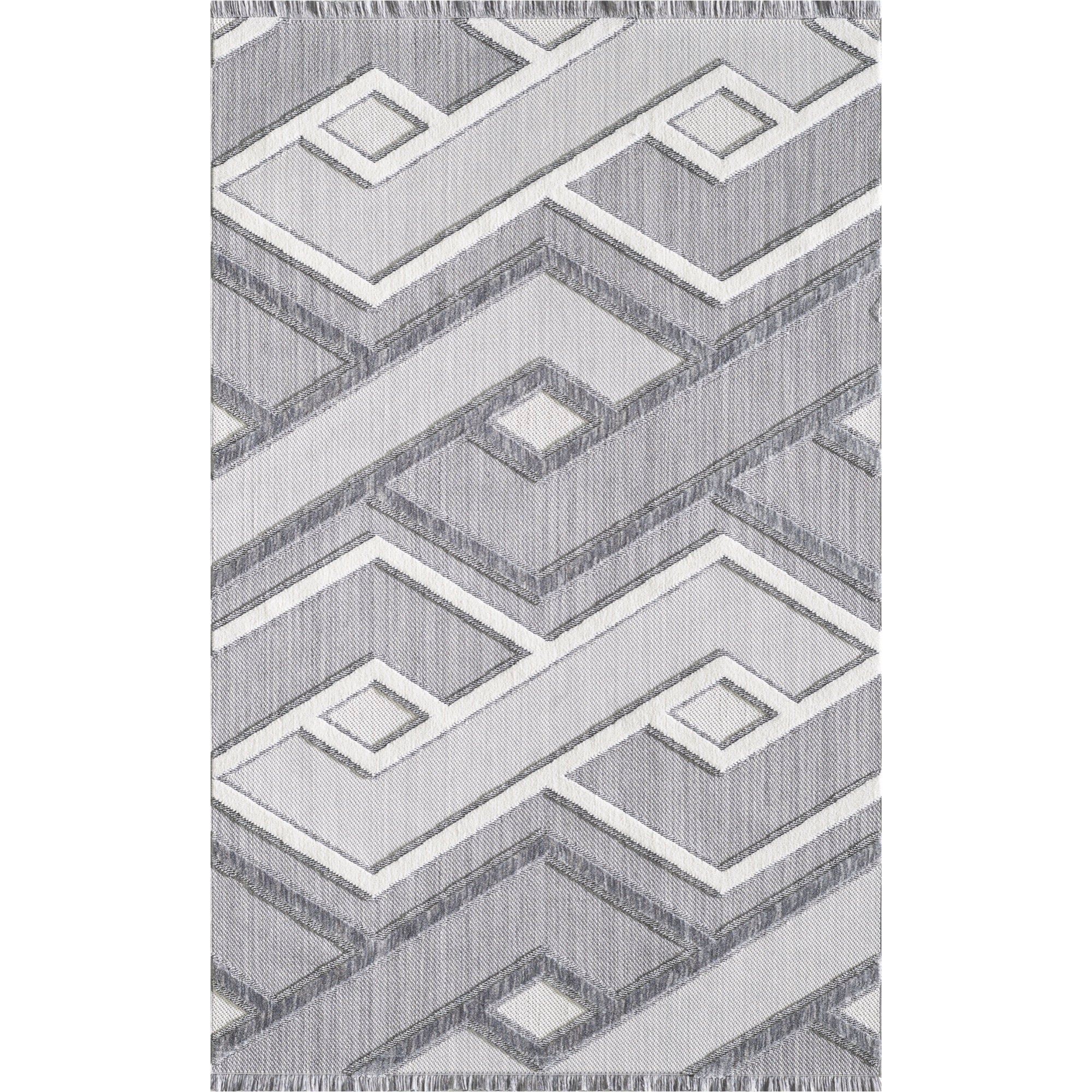 Milos 8x11 Grey Area Rug - Adams Furniture