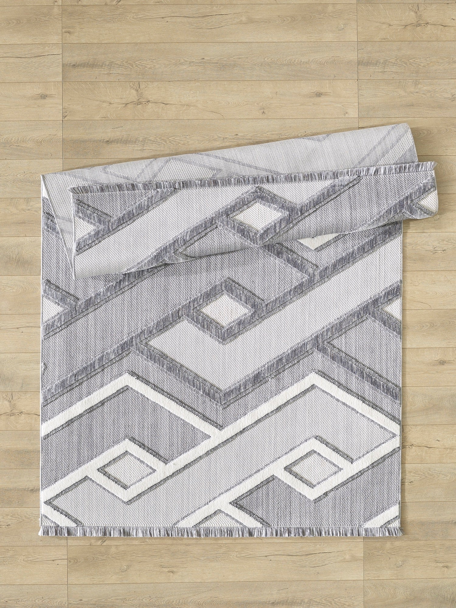 Milos 8x11 Grey Area Rug - Adams Furniture