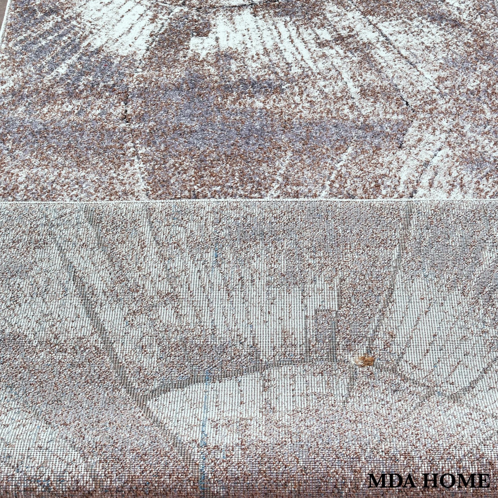 Milan 5x7 Brown Area Rug - Adams Furniture