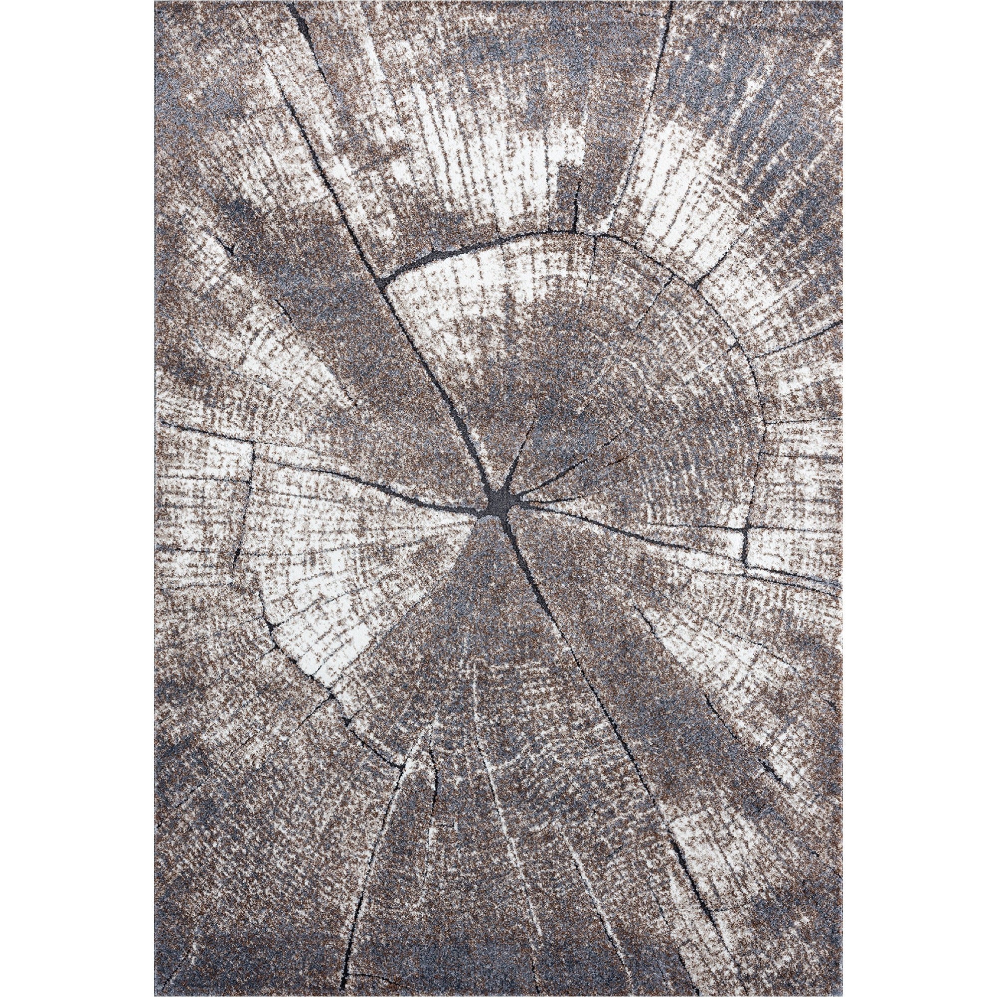 Milan 5x7 Brown Area Rug - Adams Furniture