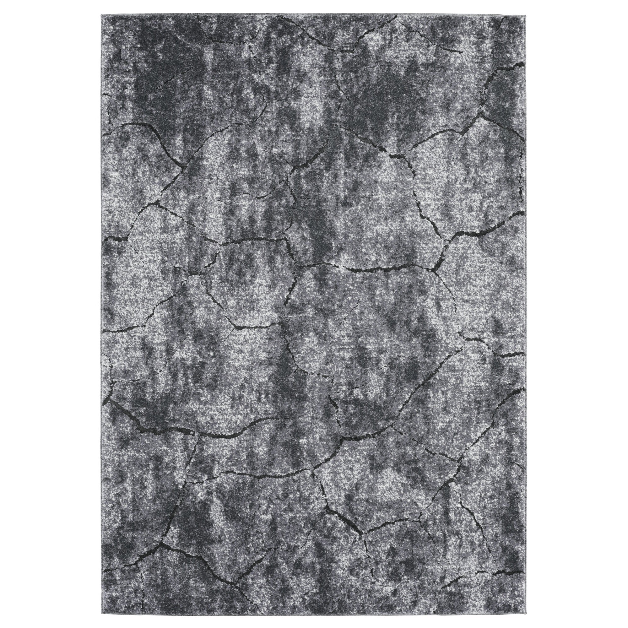MIlian 5x7 Grey Area Rug - Adams Furniture