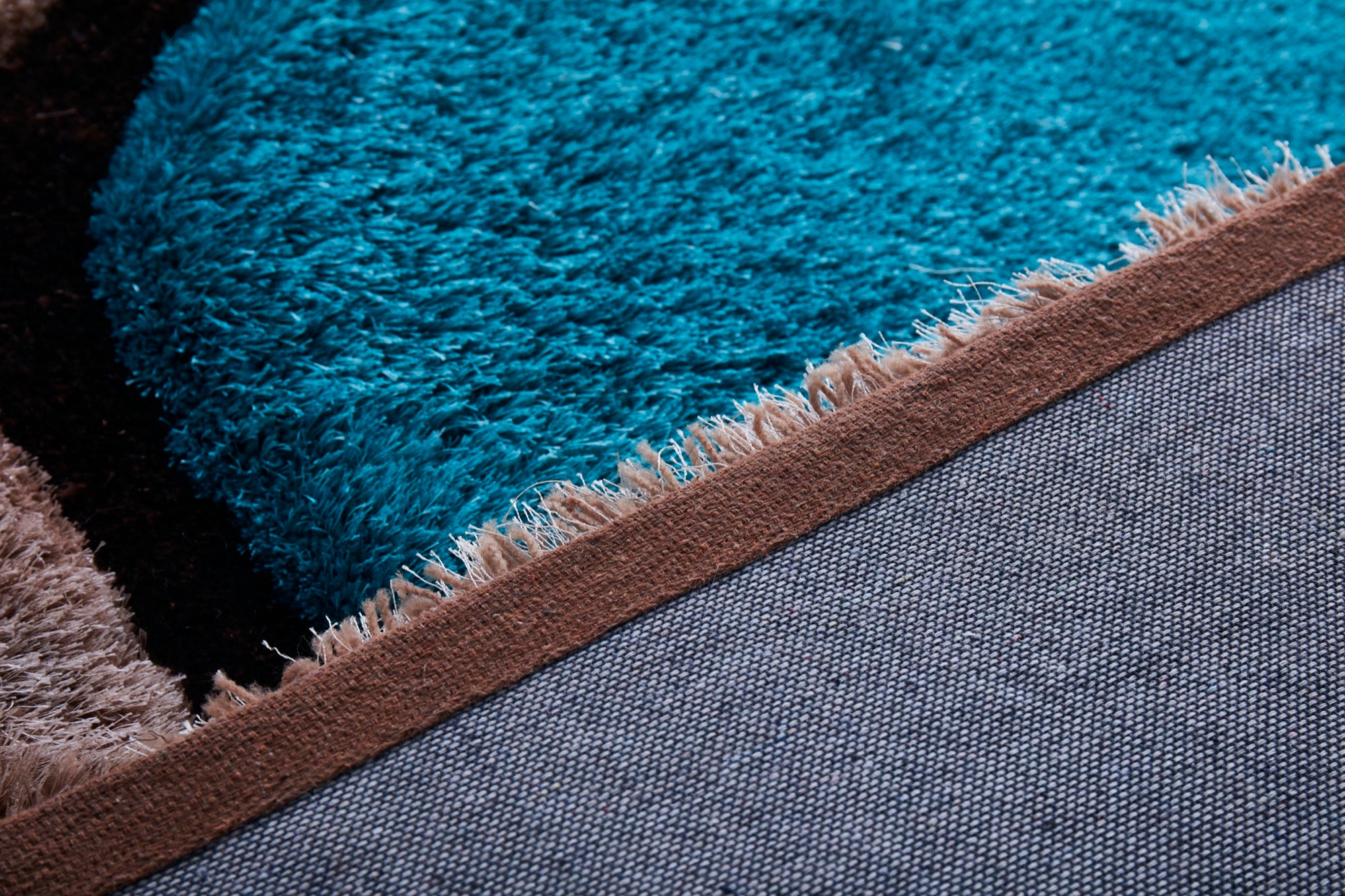 Mateos 5x7 Blue/Brown Area Rug - Adams Furniture