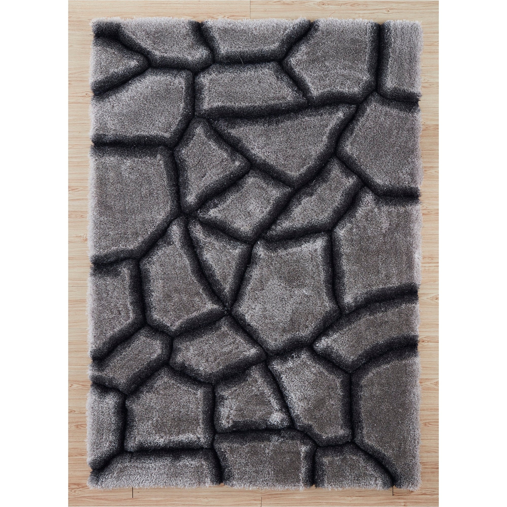 Mateos 5x7 Grey Area Rug - Adams Furniture