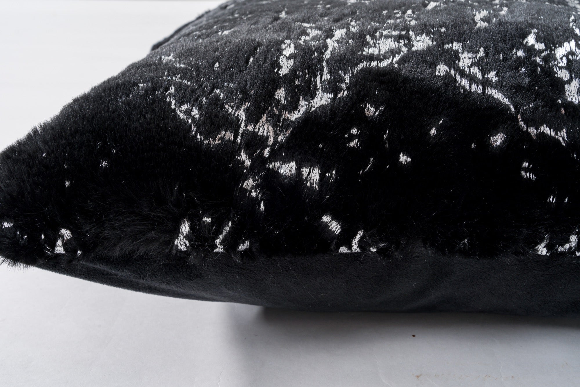 Chryso Black with Silver Foil Pillow - Adams Furniture