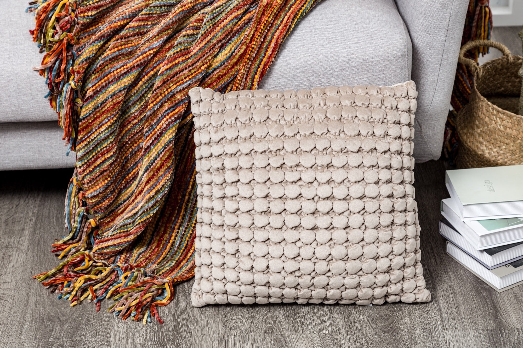 Thalasa 18"x18" Brown Pillow - Adams Furniture