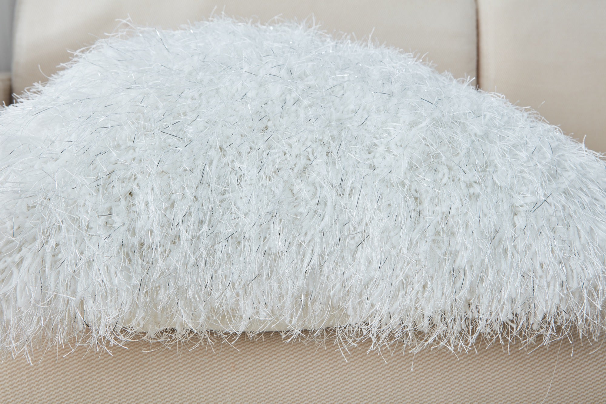 Manhattan White Pillow - Adams Furniture