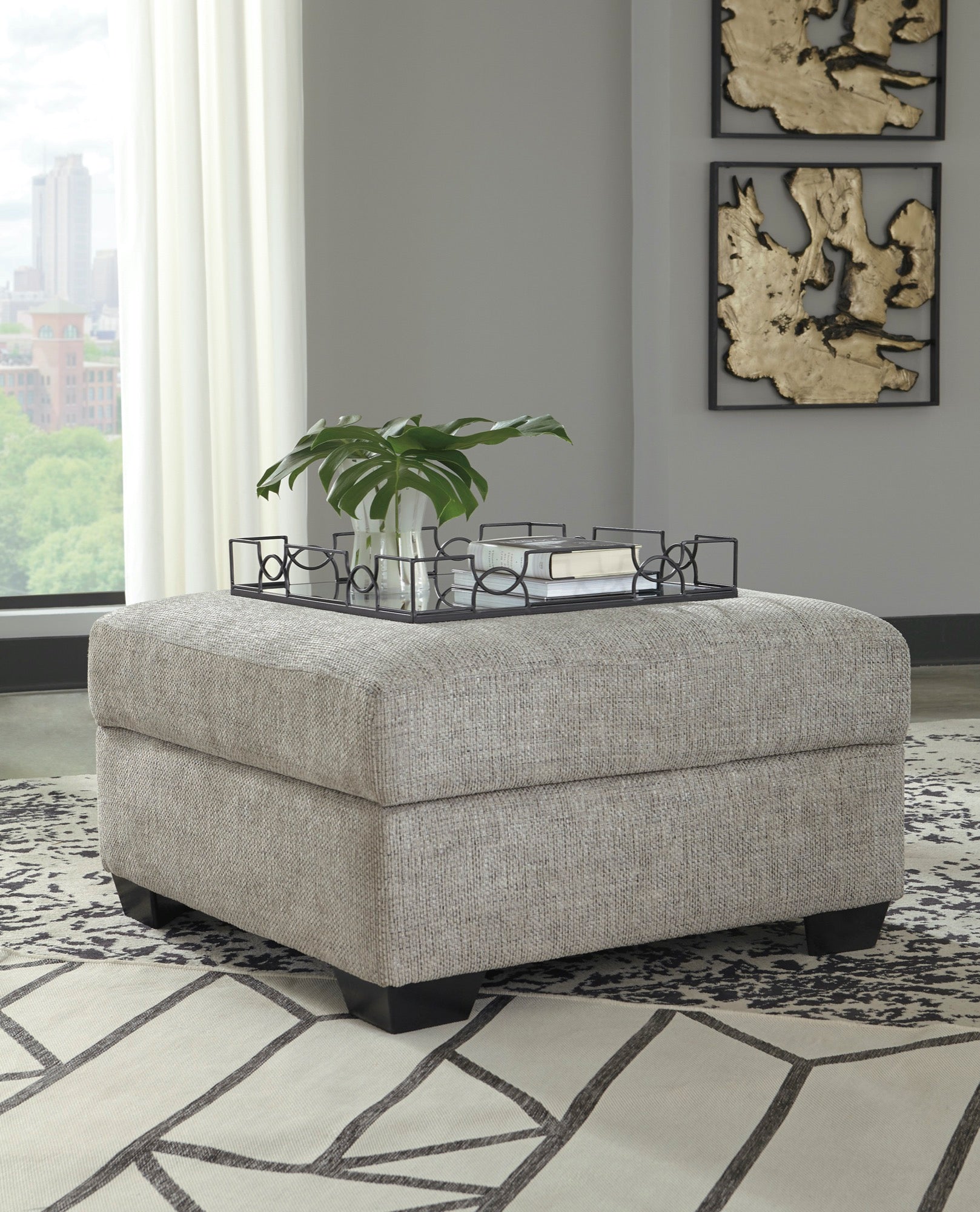Megginson Ottoman With Storage - Adams Furniture