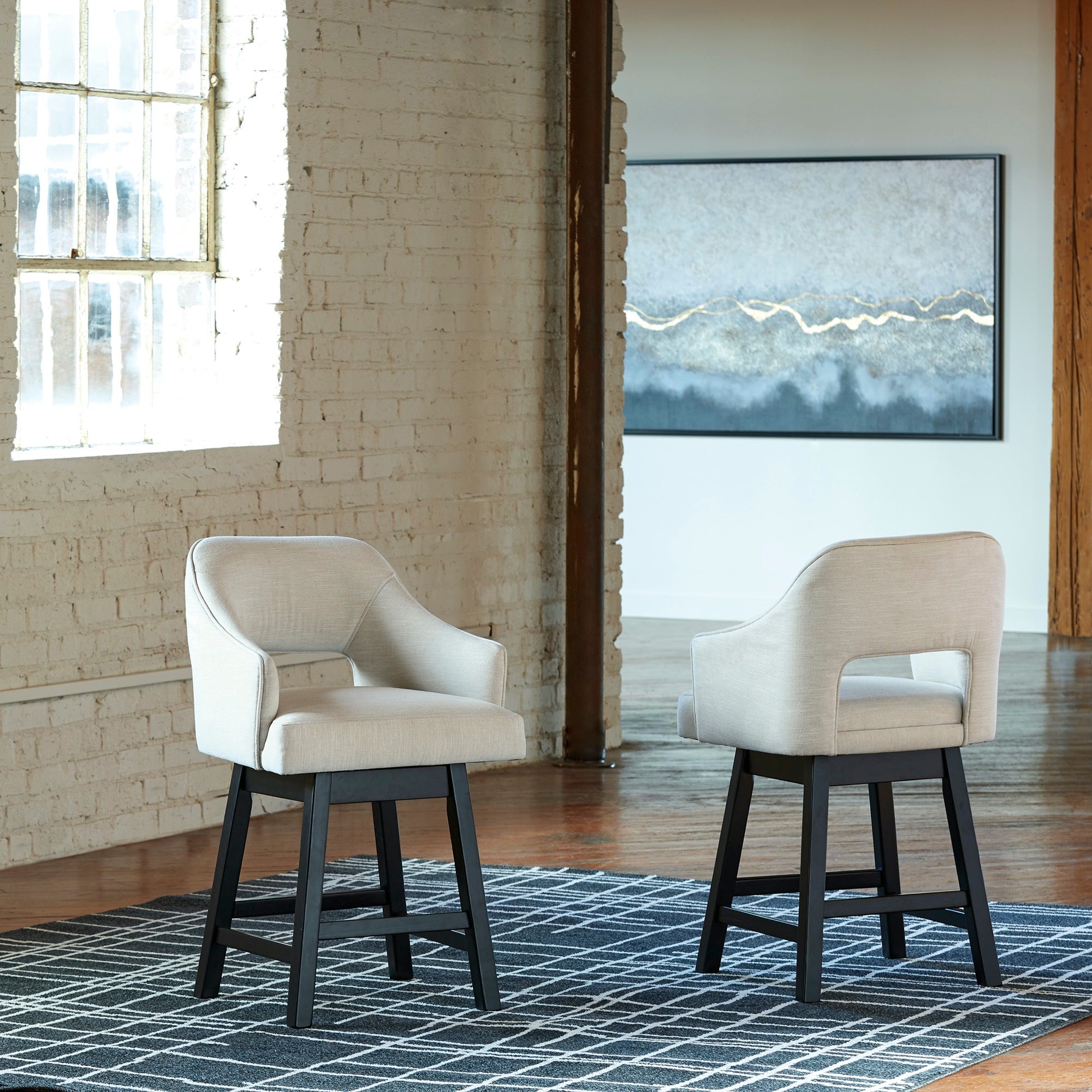 Tallenger Counter Height Bar Stool (Set of 2) - Adams Furniture