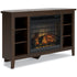 Camiburg Corner TV Stand with Electric Fireplace - Adams Furniture