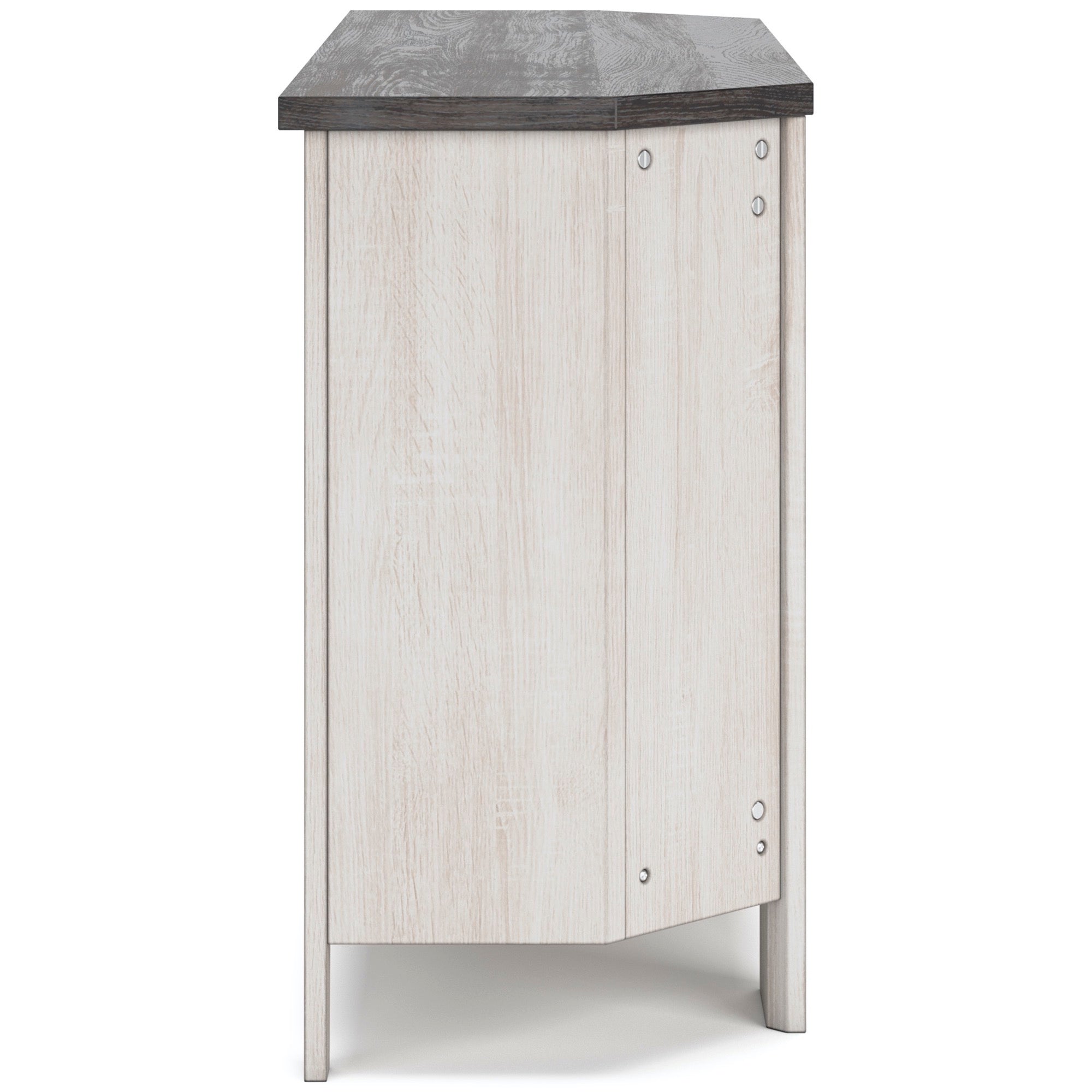 Dorrinson Corner TV Stand with Electric Fireplace - Adams Furniture