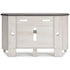 Dorrinson Corner TV Stand with Electric Fireplace - Adams Furniture