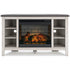 Dorrinson Corner TV Stand with Electric Fireplace - Adams Furniture