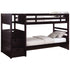 Elliott Twin Over Twin Stairway Bunk Bed Cappuccino