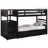 Elliott Twin Over Twin Stairway Bunk Bed with Under Bed Storage Cappuccino