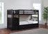Elliott Twin Over Twin Stairway Bunk Bed with Under Bed Storage Cappuccino