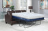 Samuel Upholstered Sleeper Sofa Dark Brown - Adams Furniture
