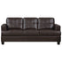 Samuel Upholstered Sleeper Sofa Dark Brown - Adams Furniture