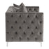 Phoebe Tufted Tuxedo Arms Loveseat Urban Bronze