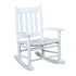 Annie Slat Back Youth Rocking Chair White