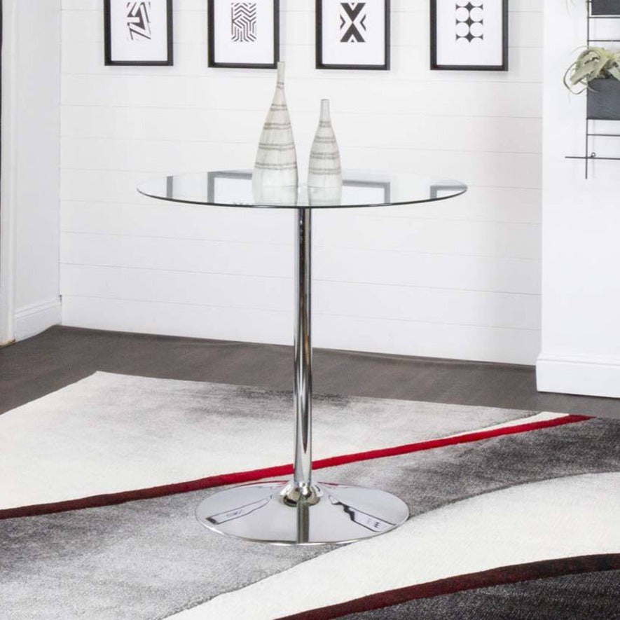 Layla Glass Top Counter Dining Table