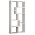 Theo 10-shelf Bookcase White