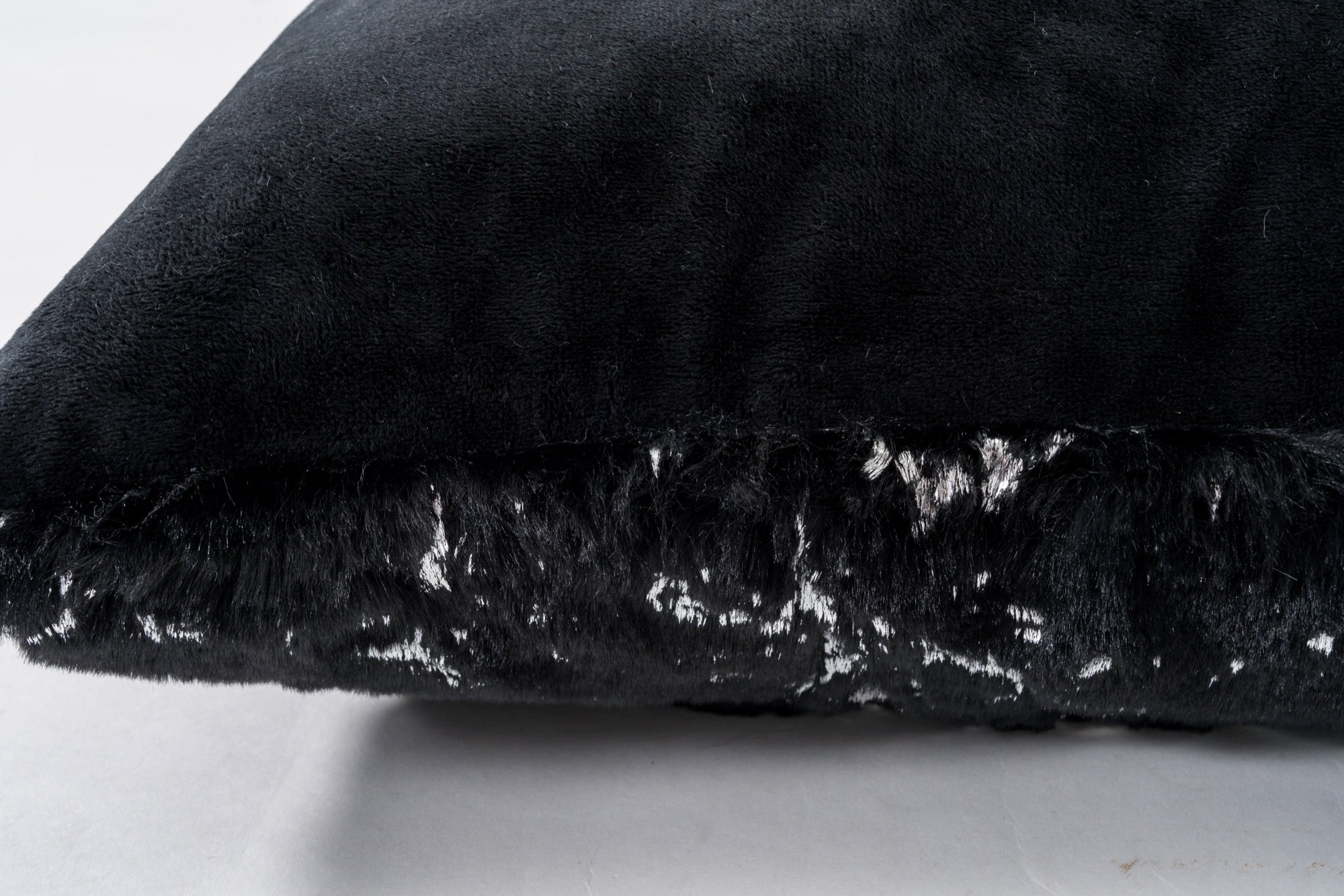 Chryso Black with Silver Foil Pillow