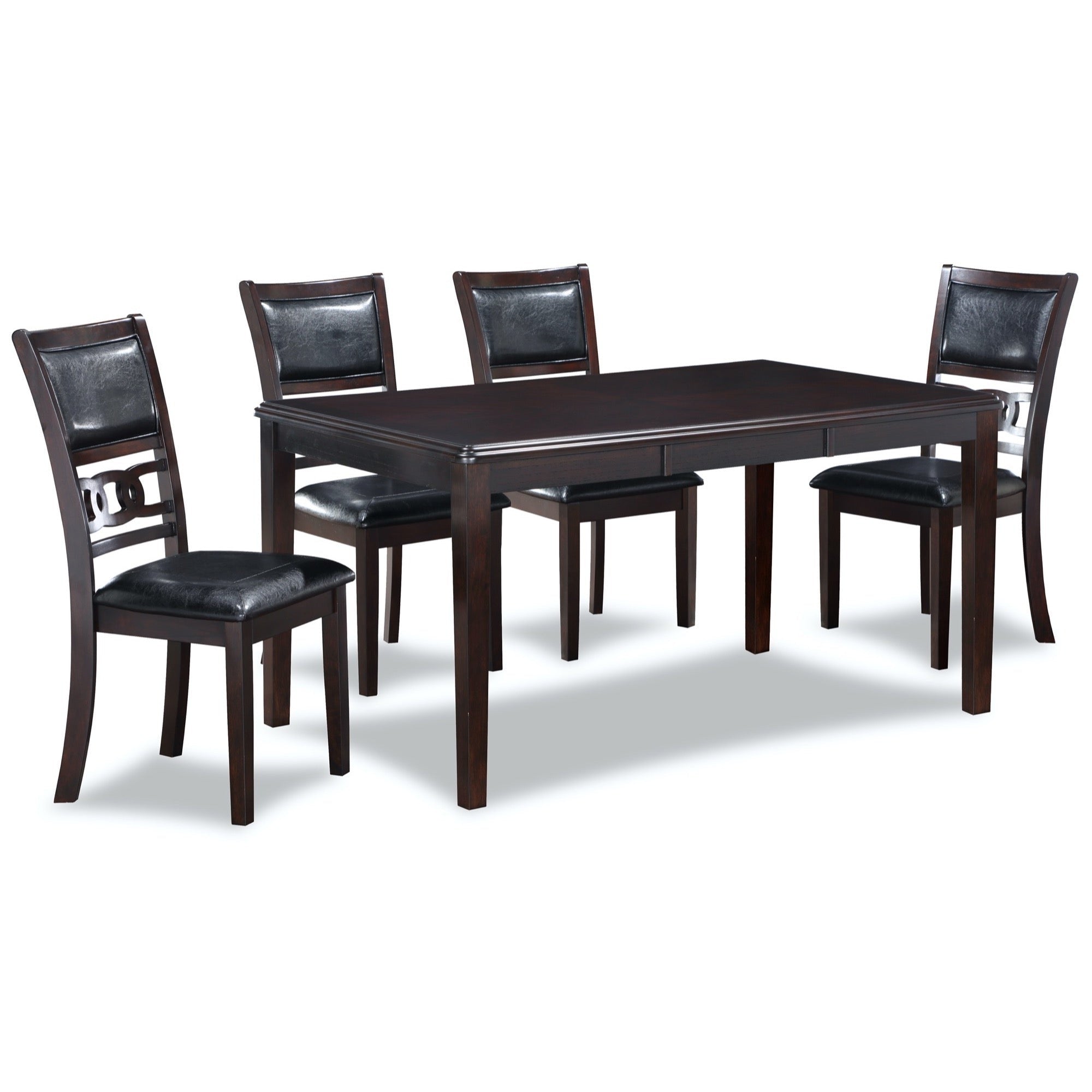 Gia Ebony 5 Piece Dining Set
