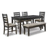 Ambenrock 6 Piece Storage Dining Set