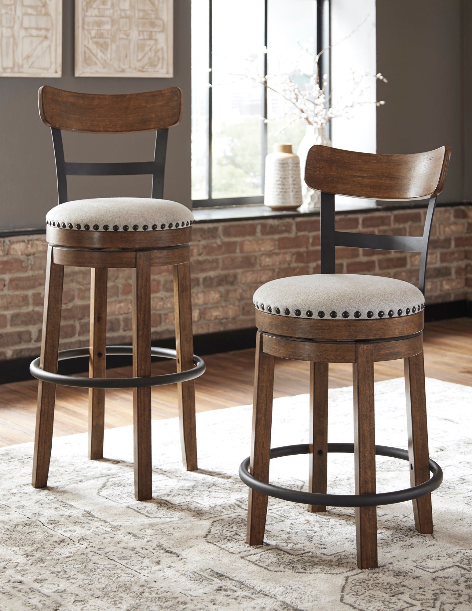 Valebeck Counter Height Bar Stool (Set of 2) - Adams Furniture