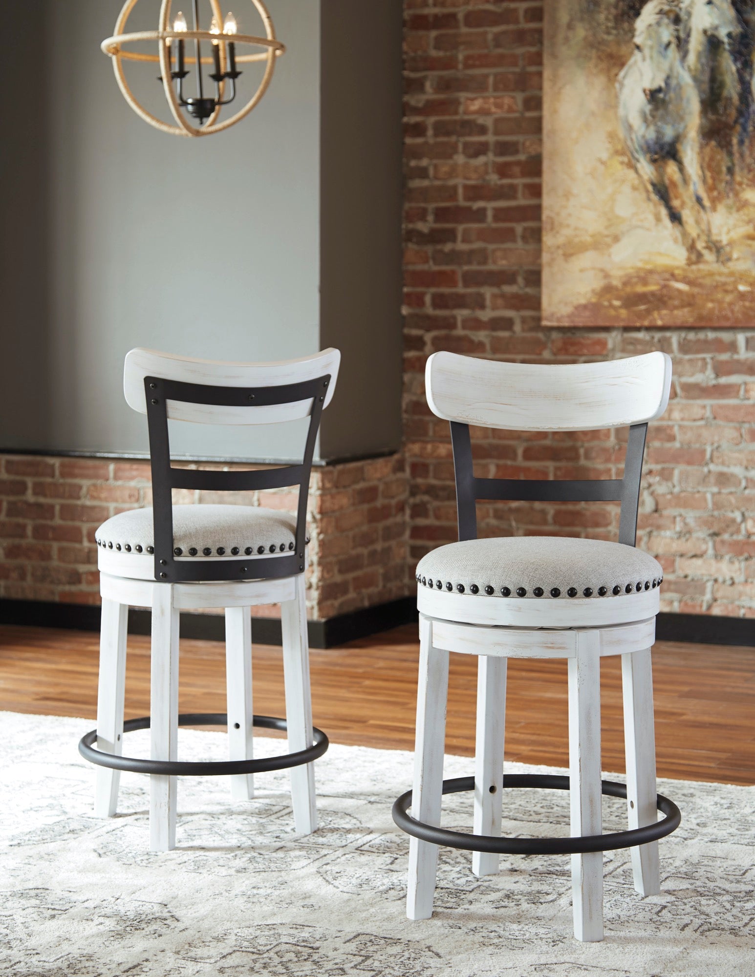 Valebeck Counter Height Bar Stool (Set of 2) - Adams Furniture