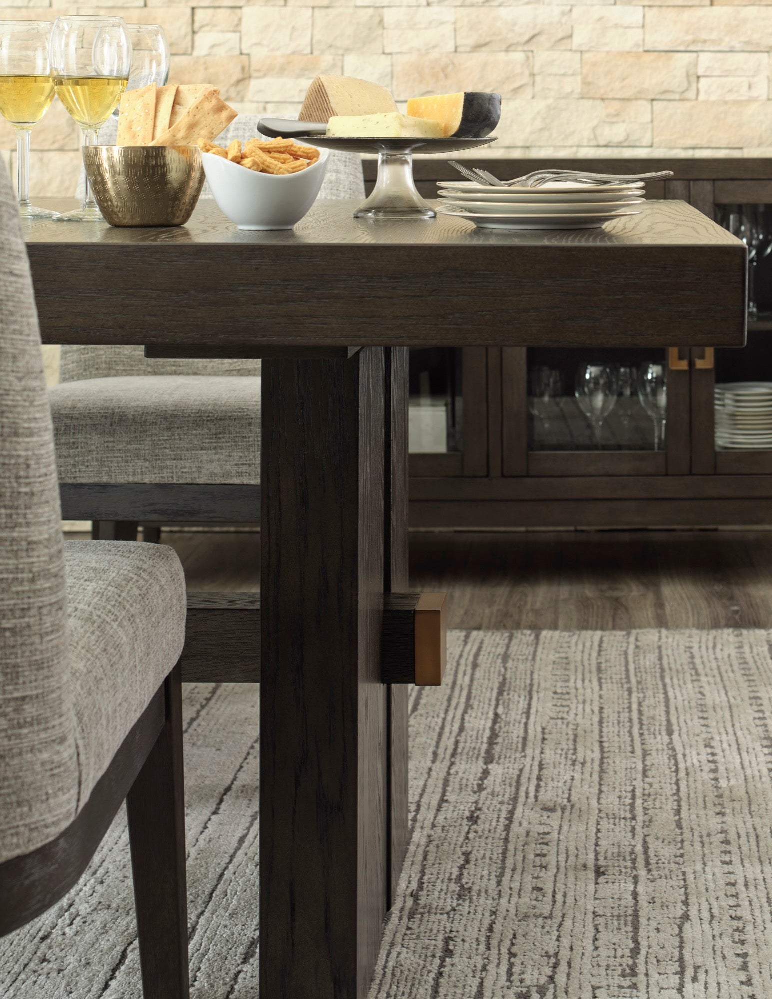 Burkhaus 7 Piece Dining Set - Adams Furniture