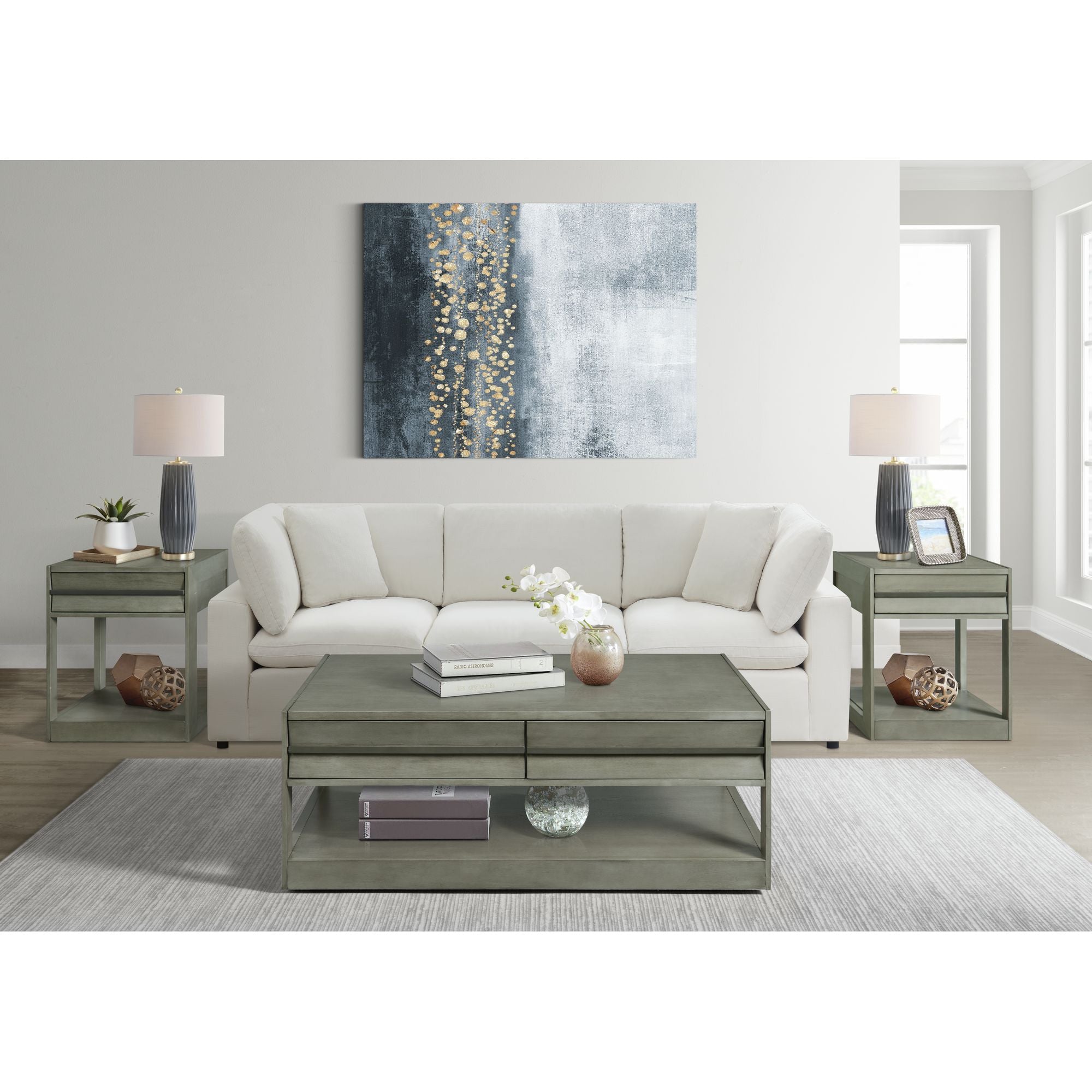 Gordon Rectangular Coffee Table - Adams Furniture