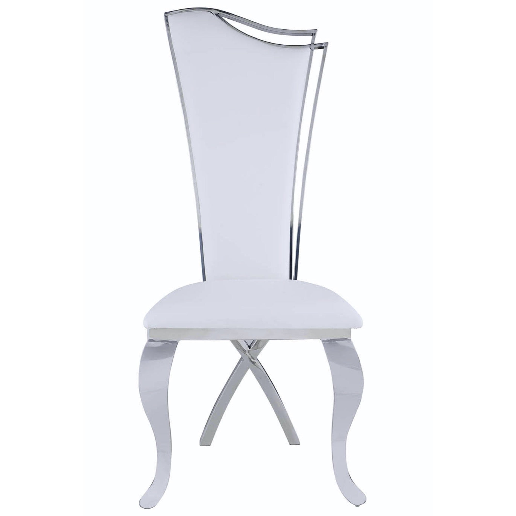Nadia Contemporary Tall-Back Upholstered Side Chair (Set of 2)