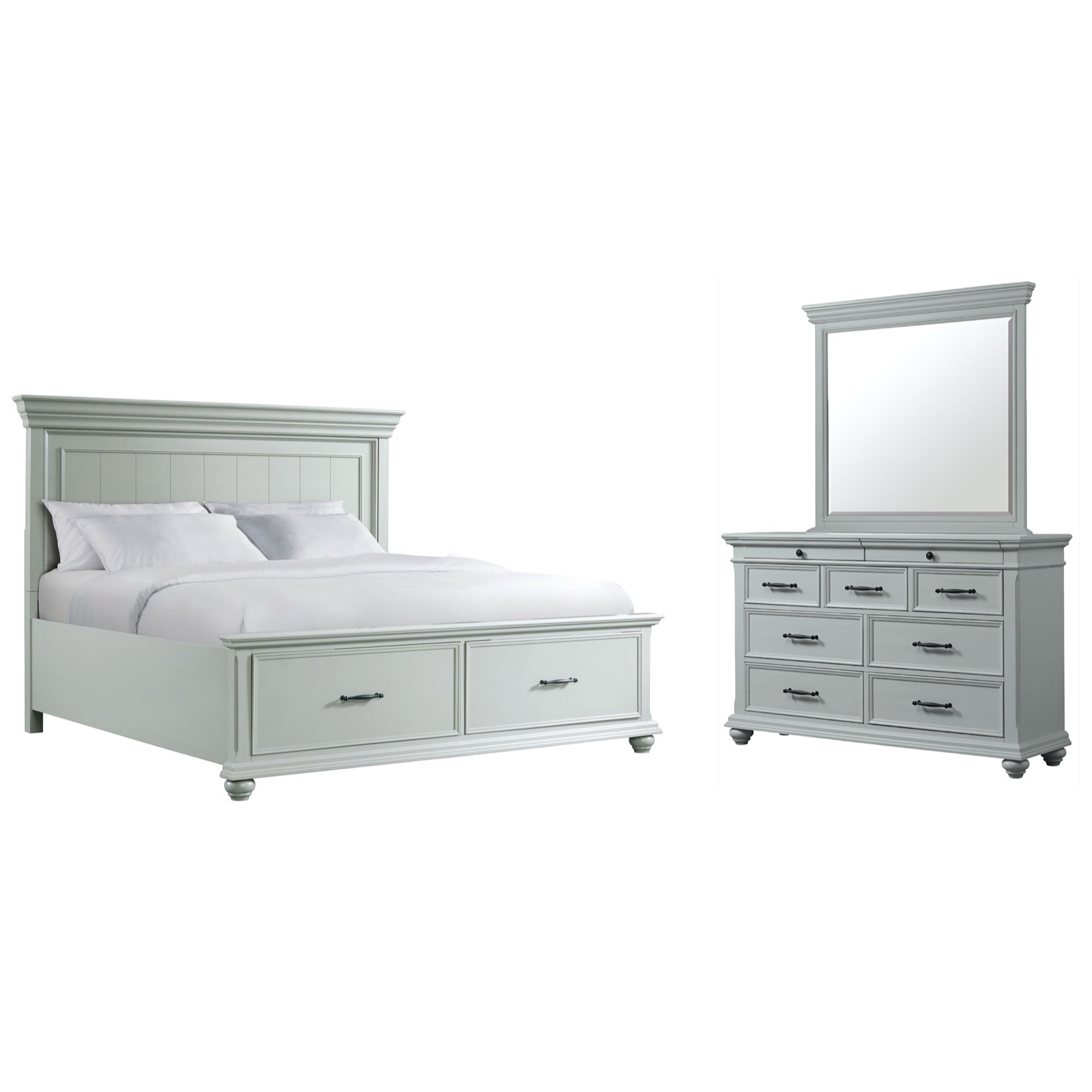 Slater Queen 3 Piece Storage Bedroom Set - Adams Furniture