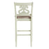 Stone 30" Bar Scroll Back Stool (Set of 2)