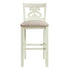 Stone 30" Bar Scroll Back Stool (Set of 2)