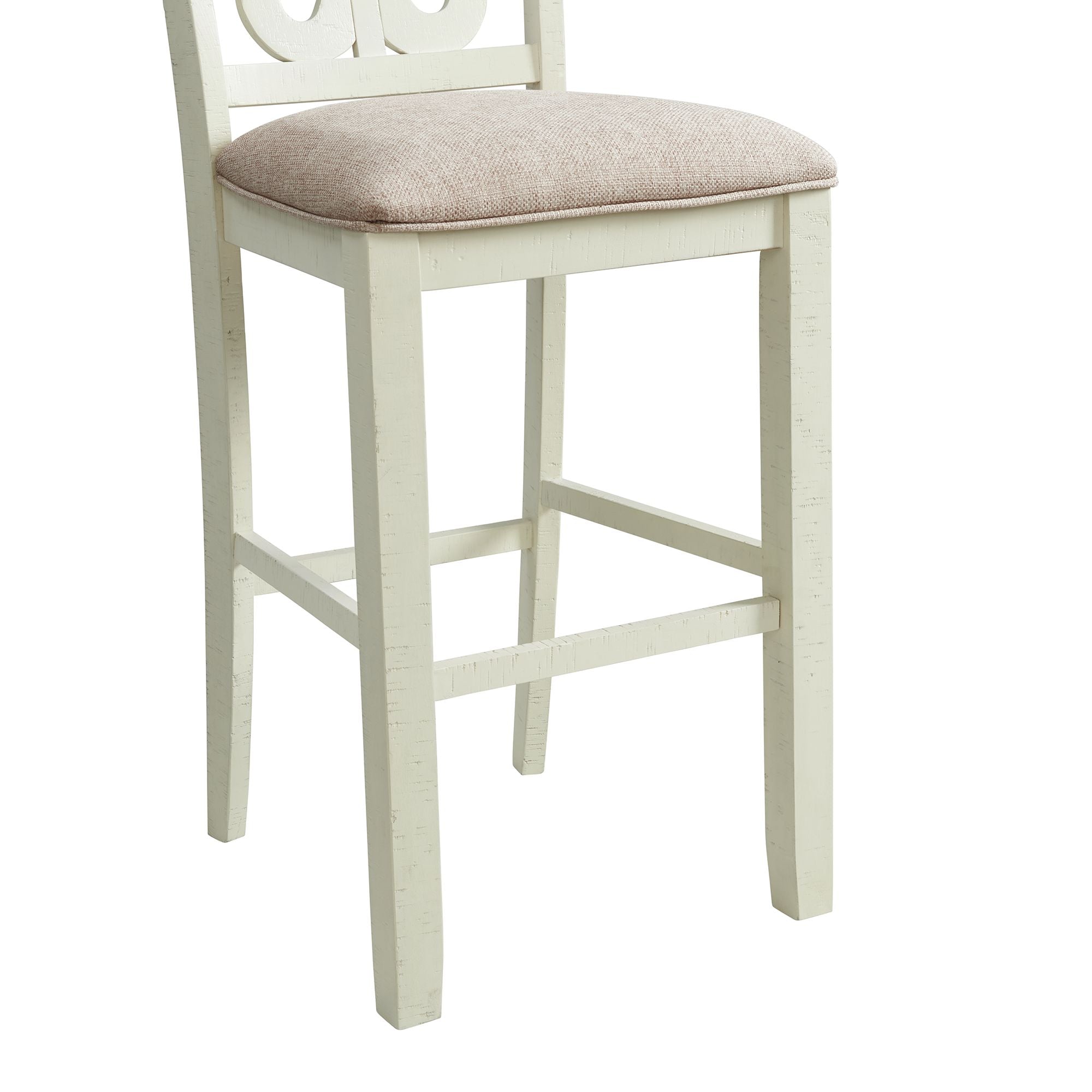 Stone 30" Bar Scroll Back Stool (Set of 2)