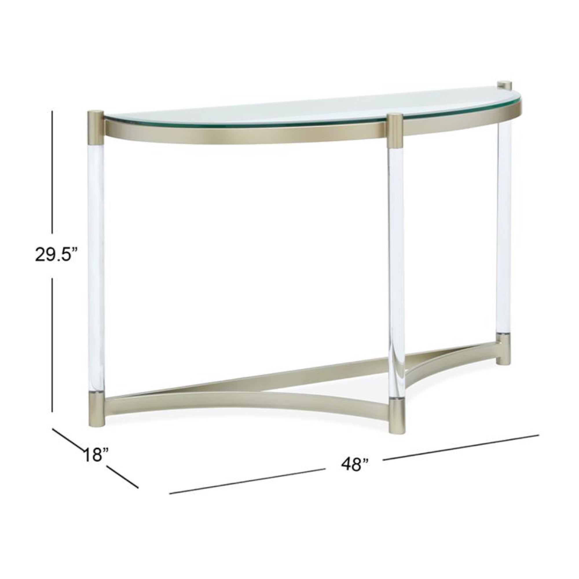 Silas Demilune Sofa Table - Adams Furniture