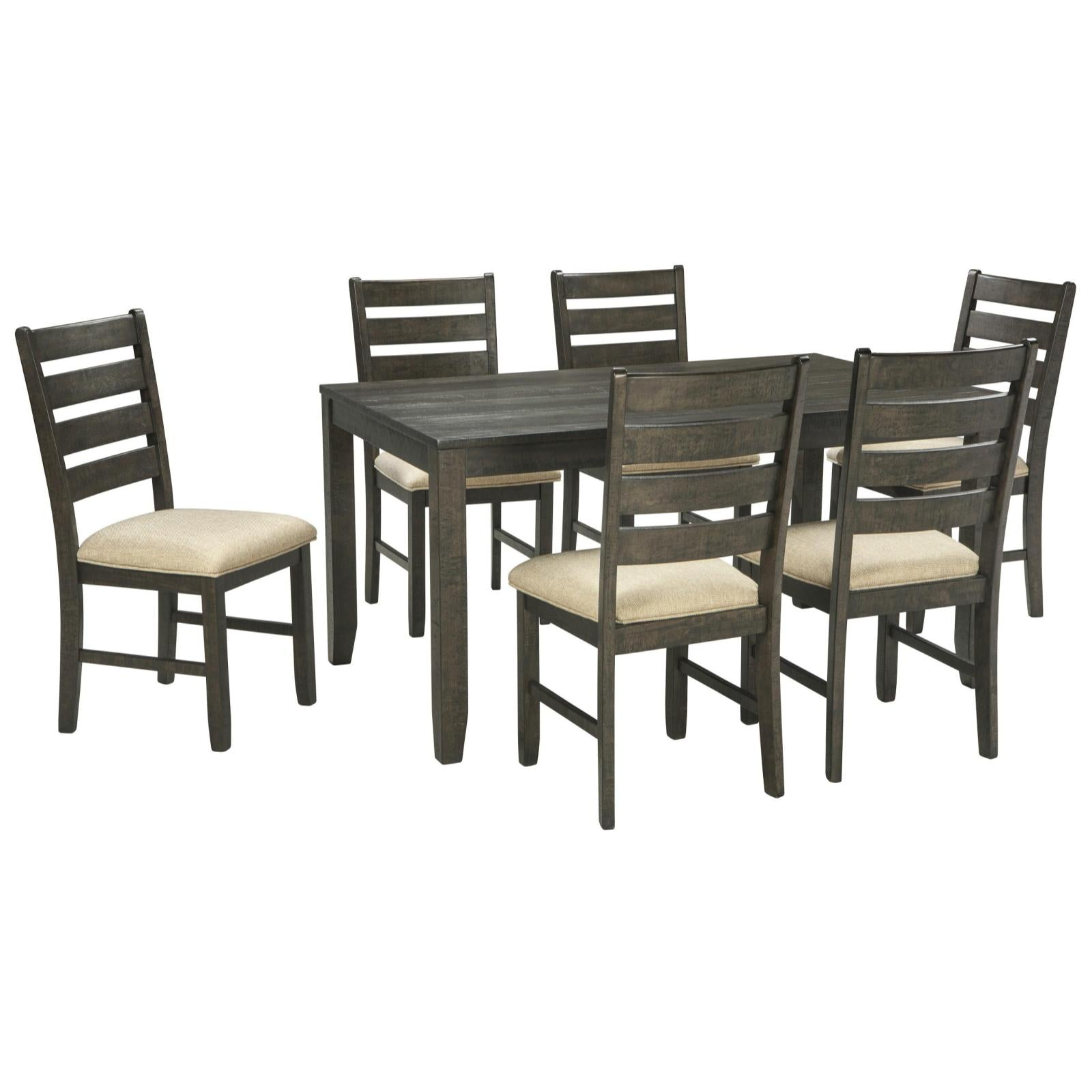 Rokane 7 Piece Dining Set, Dining Set, Ashley Furniture - Adams Furniture